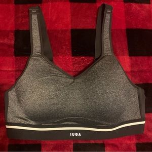 Gray & black sports bra. 36B. New